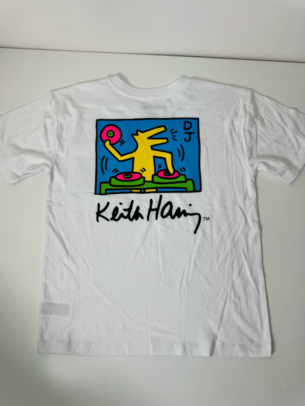 Keith Haring Kids' White Short Sleeve Graphic Tee Sz 10/12 New